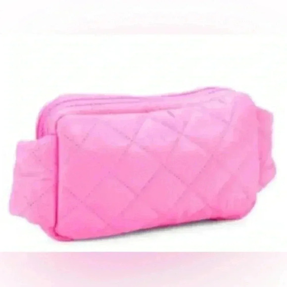 Jill and Ally NWT Kiss me pink quilted belt bag. Spring Summer, Barbie - Picture 5 of 5